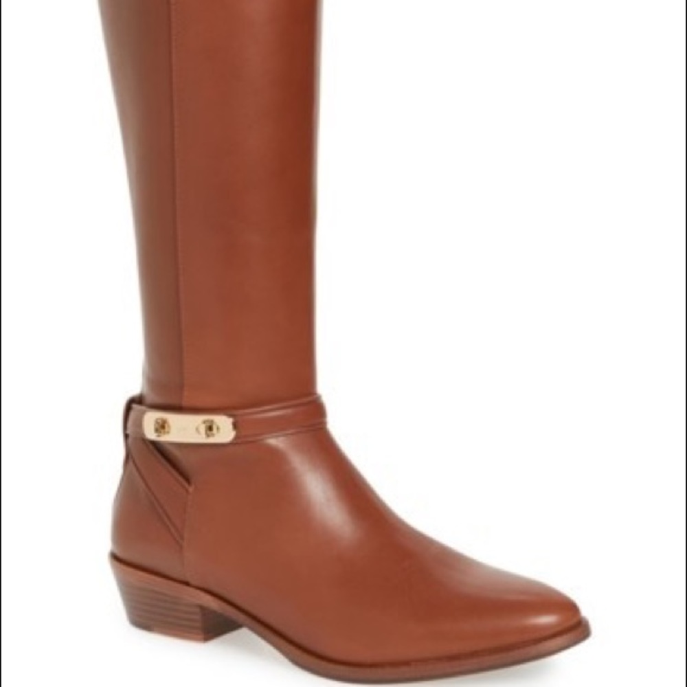 Coach Carolyn Saddle Leather Riding Boots